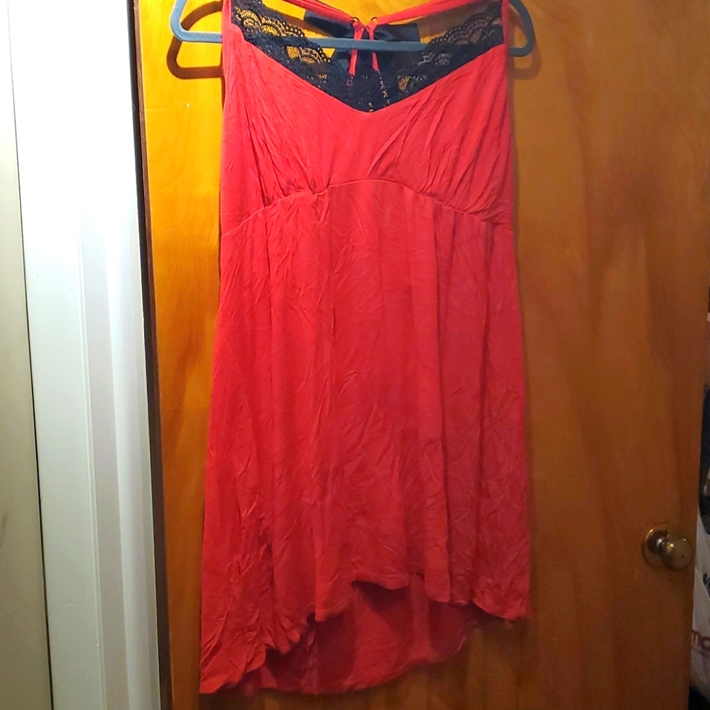 Cacique red chemise